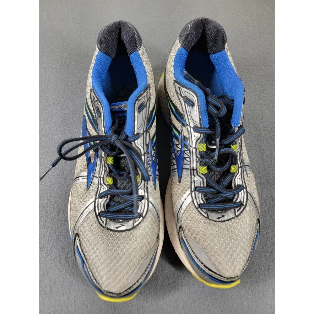 Brooks Adrenaline GTS 15 Shoes Mens Size 10 Blue Gray Running Athletic Sneakers